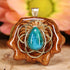 Chrysocolla with Gold Seed of Life