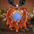 Blue Morpho Butterfly Wing with Silver Moon Cycle Full Sinew
