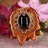 Red Garnet with Gold Honeycomb