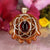 Red Garnet with Gold Seed of Life