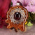 Red Garnet with Silver Crown (7th) Chakra