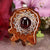 Red Garnet with Silver Crown (7th) Chakra