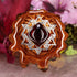 Red Garnet with Silver 64 Star Tetrahedron