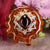 Red Garnet with Silver 64 Star Tetrahedron