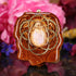 Orgonite with Moonstone and Gold Seed of Life