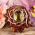 Yellow Amber with Silver Seed of Life