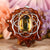 Yellow Amber with Silver Seed of Life
