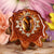 Yellow Amber with Gold Sri Yantra