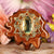 Yellow Amber with Gold 64 Star Tetrahedron