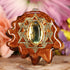 Yellow Amber with Gold 64 Star Tetrahedron