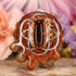 Yellow Amber with Silver Seed of Life
