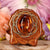 Yellow Amber with Gold Seed of Life