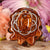 Yellow Amber with Silver Seed of Life