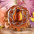 Yellow Amber with Silver Seed of Life