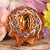 Yellow Amber with Silver Heart (4th) Chakra