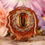 Yellow Amber with Gold Heart (4th) Chakra