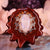 Moonstone with Silver 64 Star Tetradedron