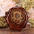 Natural with Gold Seed of Life