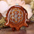 Natural with Silver Seed of Life