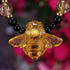Amber Bee Beaded Choker Necklace
