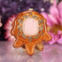 Rose Quartz with Gold 64 Star Tetrahedron