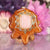 Rose Quartz with Gold 64 Star Tetrahedron