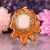 Rose Quartz with Gold 64 Star Tetrahedron