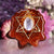 Rose Quartz with Gold Merkaba