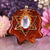 Rose Quartz with Gold Merkaba