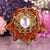 Rose Quartz with Gold 64 Star Tetrahedron