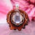 Rose Quartz with Silver Seed of Life