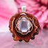 Rose Quartz with Silver Seed of Life