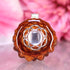 Rose Quartz with Silver Seed of Life