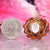 Rose Quartz with Gold Seed of Life