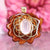 Rose Quartz with Gold Seed of Life