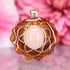 Rose Quartz with Gold Seed of Life