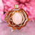 Rose Quartz with Gold Seed of Life