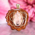 Rose Quartz with Gold Seed of Life