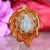 Aquamarine with Gold 64 Star Tetrahedron