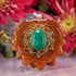Malachite with Gold 64 Star Tetrahedron
