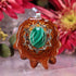 Malachite with Silver 64 Star Tetrahedron