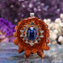 Blue Kyanite with Silver Sri Yantra