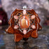 Mexican Fire Opal with Silver Seed of Life and Merkaba Multi-Stone