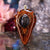 Black Druzy Quartz Teardrop