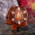 Mexican Fire Opal with Silver Seed of Life and Merkaba Multi-Stone