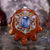 Blue Kyanite with Silver Seed of Life and Merkaba Multi-Stone