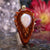 White Druzy Quartz Teardrop