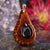 Black Druzy Quartz Teardrop