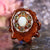 White Opal with Silver Cube of Metatron Multi-Stone