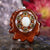 White Opal with Silver Cube of Metatron Multi-Stone